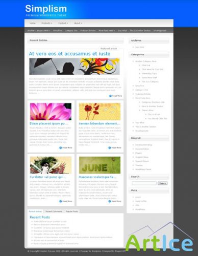 Simplism v2.8 - ElegantThemes WordPress Theme