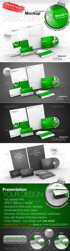 GraphicRiver - Stationary Mockup