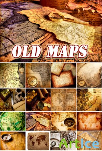 Old maps Backgrounds Collection