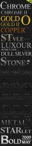 16 Quality Styles (Gold, Chrome, Glass and more) - GraphicRiver