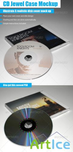 GraphicRiver - CD Jewel Case Mockup