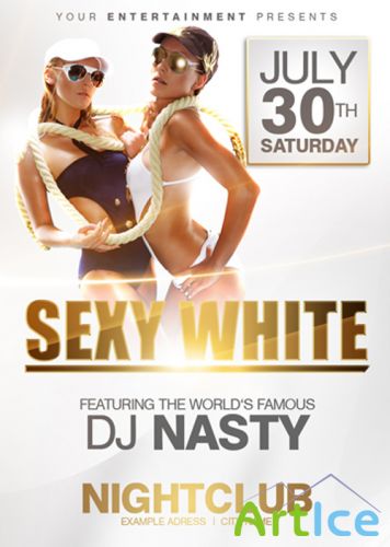 White Party Flyer