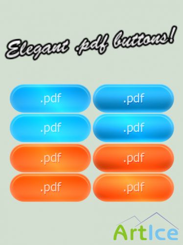 Elegant .psd buttons set 4.