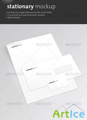 GraphicRiver - Clean Stationary Mockup