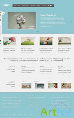 Feather v1.2 Wordpress Portfolio Themes from Elegantthemes