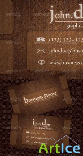 Wood Business Card GraphicRiver