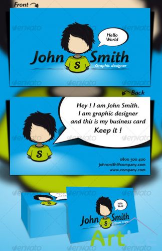 Hello World Business Card GraphicRiver