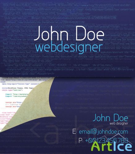 Webdesigner business card