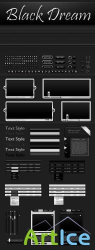 Black Professional Web Kit