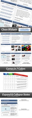 Clean widgets designs for highcontent sites