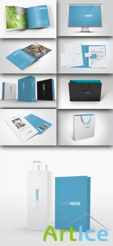 Corporate design mockups