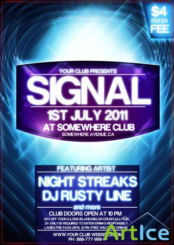 Signal flyer template