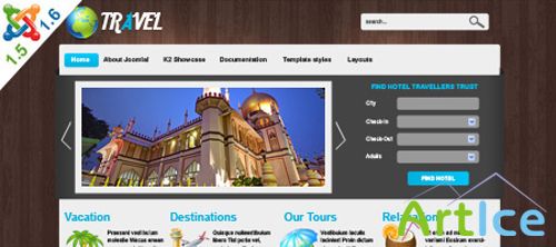 VTEM Travel Template - Joomla 1.5 & 1.6