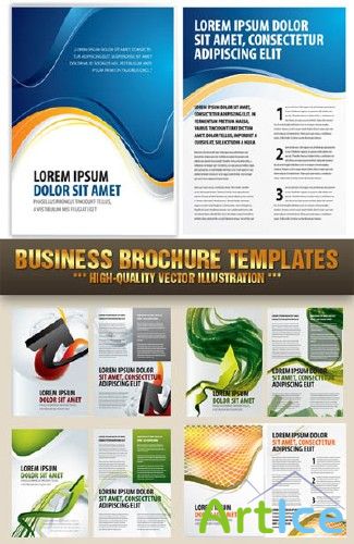 Stock Vector - Business Brochure Templates