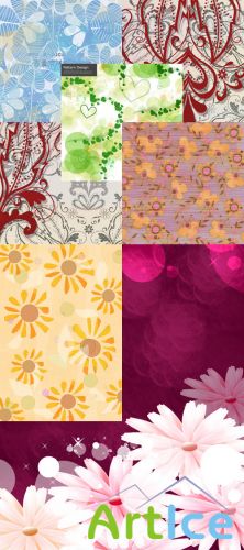 Flower backgrounds pack 4