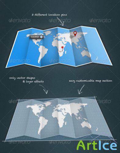 GraphicRiver - Fold-Up Map