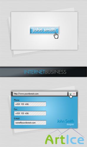 Internet business card