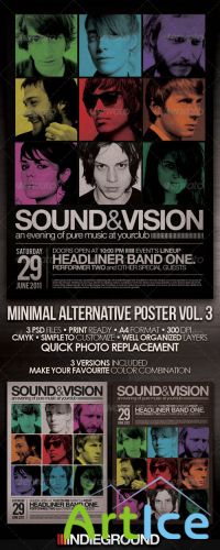 Minimal Alternative Flyer/Poster Vol. 3