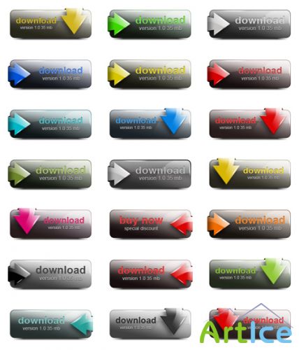 Modern Download Buttons V 1.0