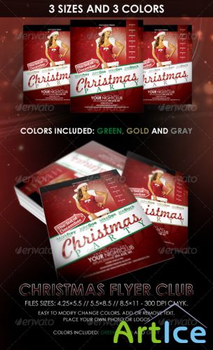 GraphicRiver - Christmas Night Club Flyer