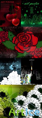 Flower backgrounds pack 24