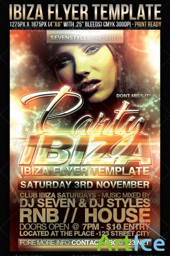 GraphicRiver Ibiza Flyer Template