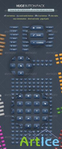 GraphicRiver - Huge Button Pack REUPLOAD