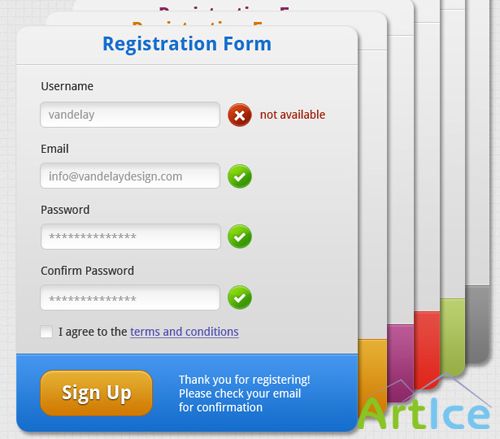 Web Forms PSD