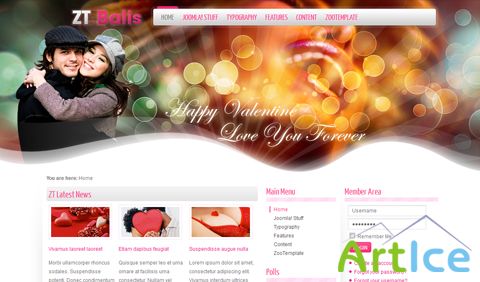 ZT Balis v1.5.2&v1.7.0- ZooTemplate Joomla 1.5&1.7 Dating Template