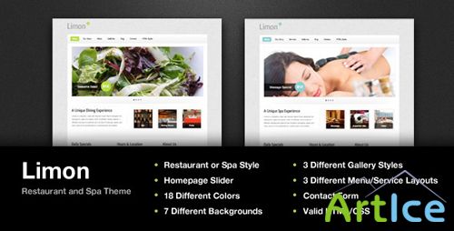 ThemeForest - Limon - A Restaurant and Spa Theme - RiP