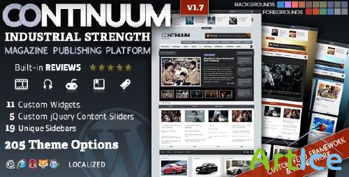 ThemeForest Continuum - Magazine Wordpress Theme v 1.7