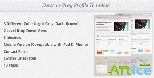 ThemeForest - Deresan Gray Profile Template - RiP