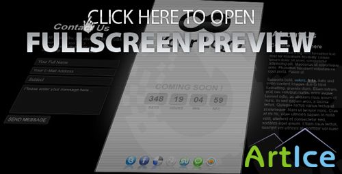 Coming Soon Mini Template 04 AS3