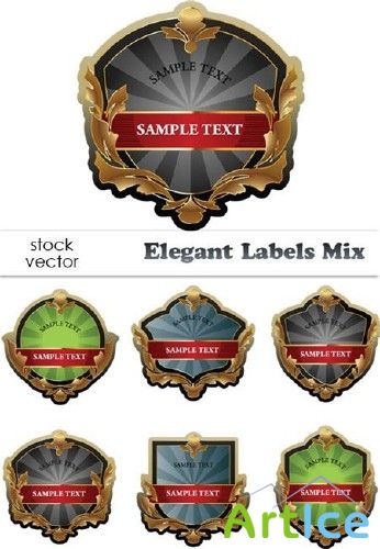 Vectors - Elegant Labels Mix