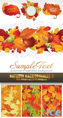 Stock Vector - Autumn Backgrounds 2