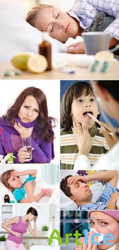 Stock Photo - Sick People