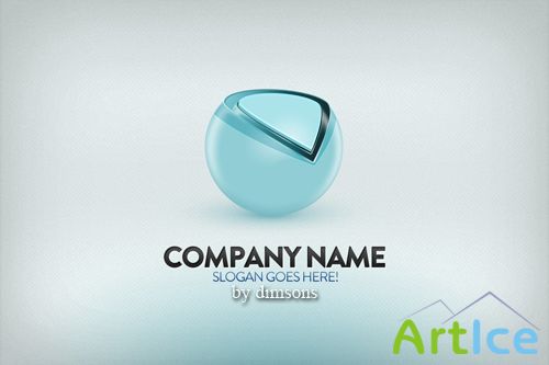 Customizable logo psd