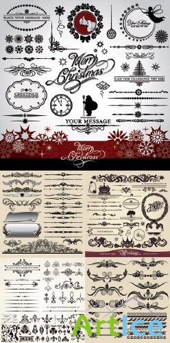 Retro Design Elements - Vector Stock