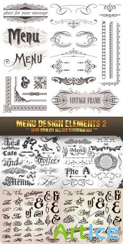 Stock Vector - Menu Design Elements 2