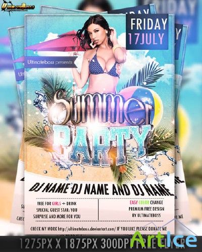 PSD Premium Free Summer Flyer