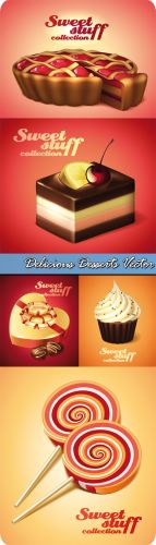 Delicious Desserts Vector