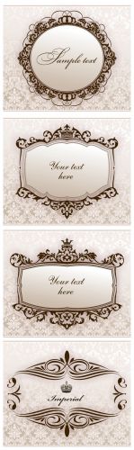 Vintage Vector Backgrounds - Vintage backgrounds, patterns, vector