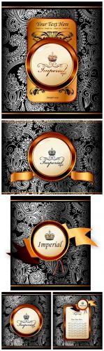 Silver Gold Vector Backgrounds - Gold, Silver, patterns, vector, background