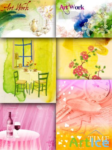 Flower backgrounds pack 23