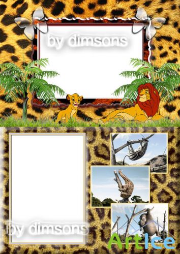 Photo Frame - Wild Animals