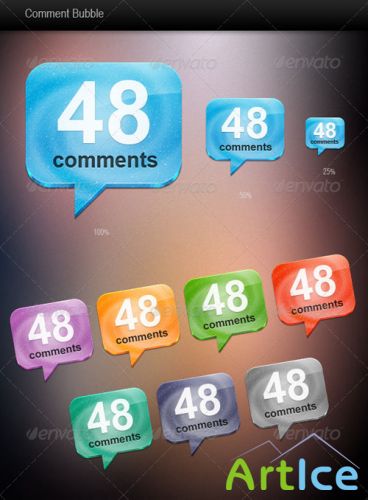 GraphicRiver - Web Comment Bubble