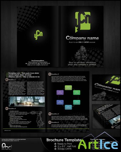 Brochure Black  Template