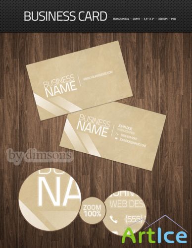 Light Business Cards