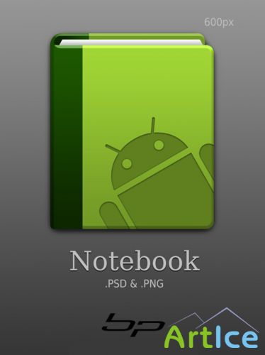 Android notebook psd