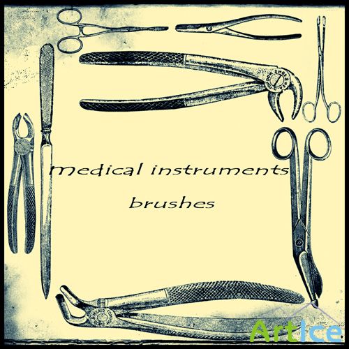 Medical instruments brushes set